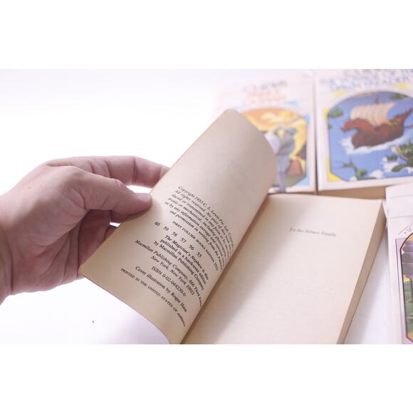 Chronicles of Narnia, C S Lewis, Book Set, 1970, Collier Books, ~ 250709-WH 427 - Picture 3 of 3